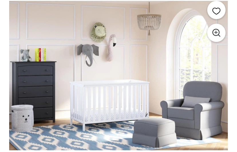 Storkcraft Rosaland convertible White 3-in-1 Baby Crib - photo 2