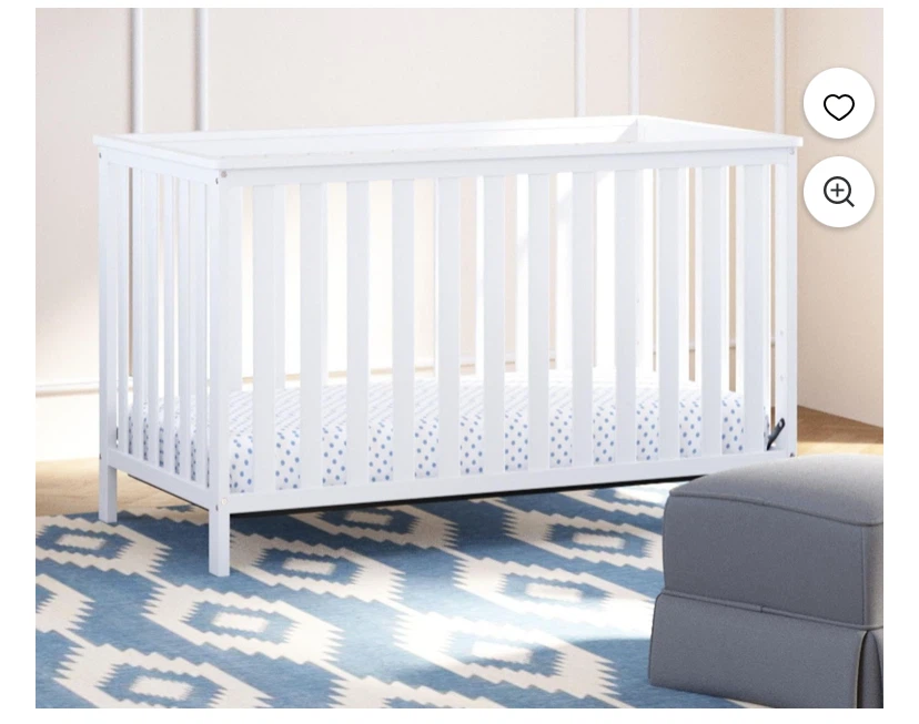 Storkcraft Rosaland convertible White 3-in-1 Baby Crib - photo 3