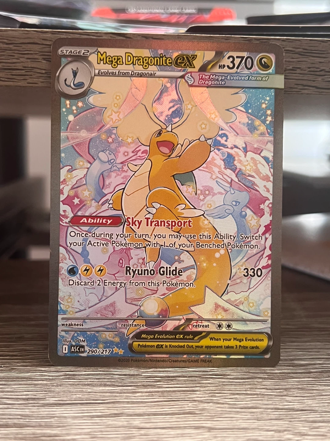 Mega Dragonite Ex POKEMON FAN ART CARD