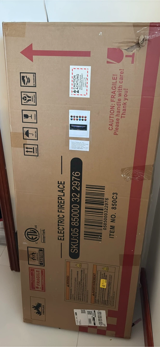 50-inch Thin Electric Fireplace - photo 2