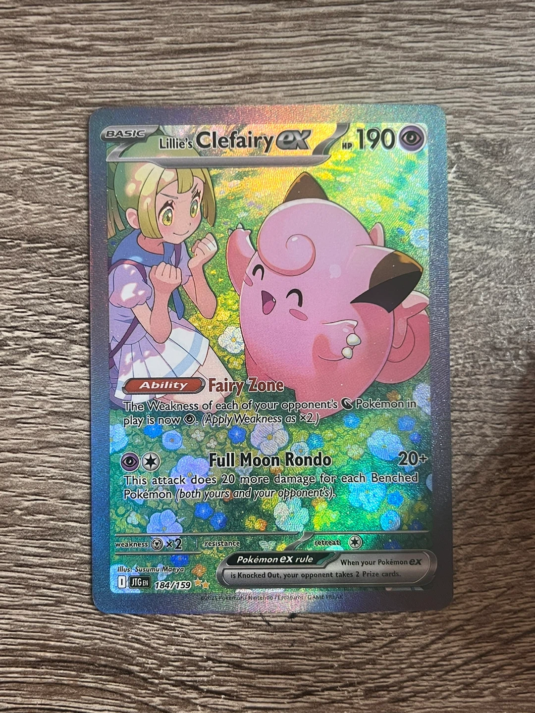 Lillie's Clefairy ex 184/159 Pokemon Card