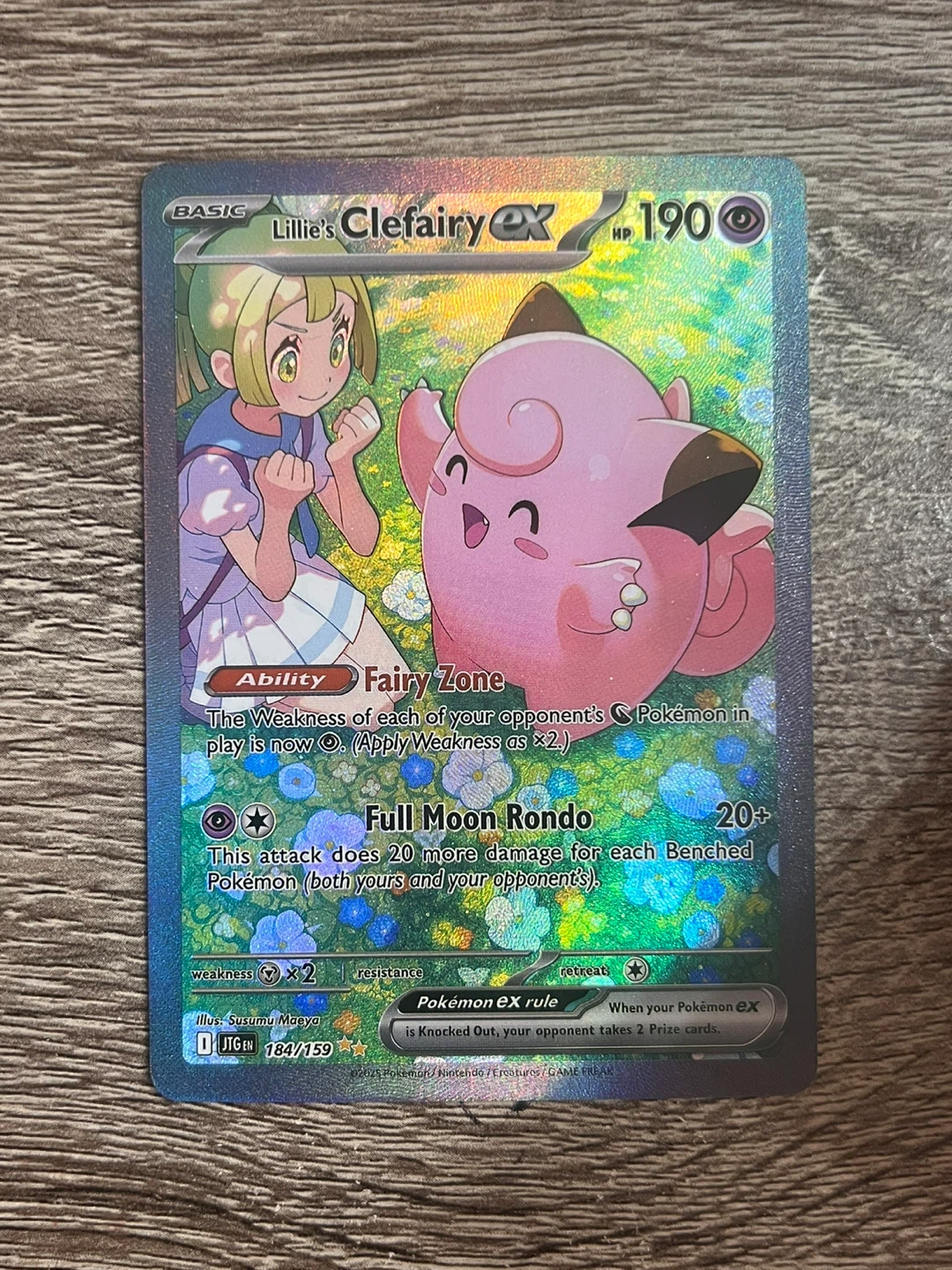 Lillie's Clefairy ex 184/159 Pokemon Card - photo 2