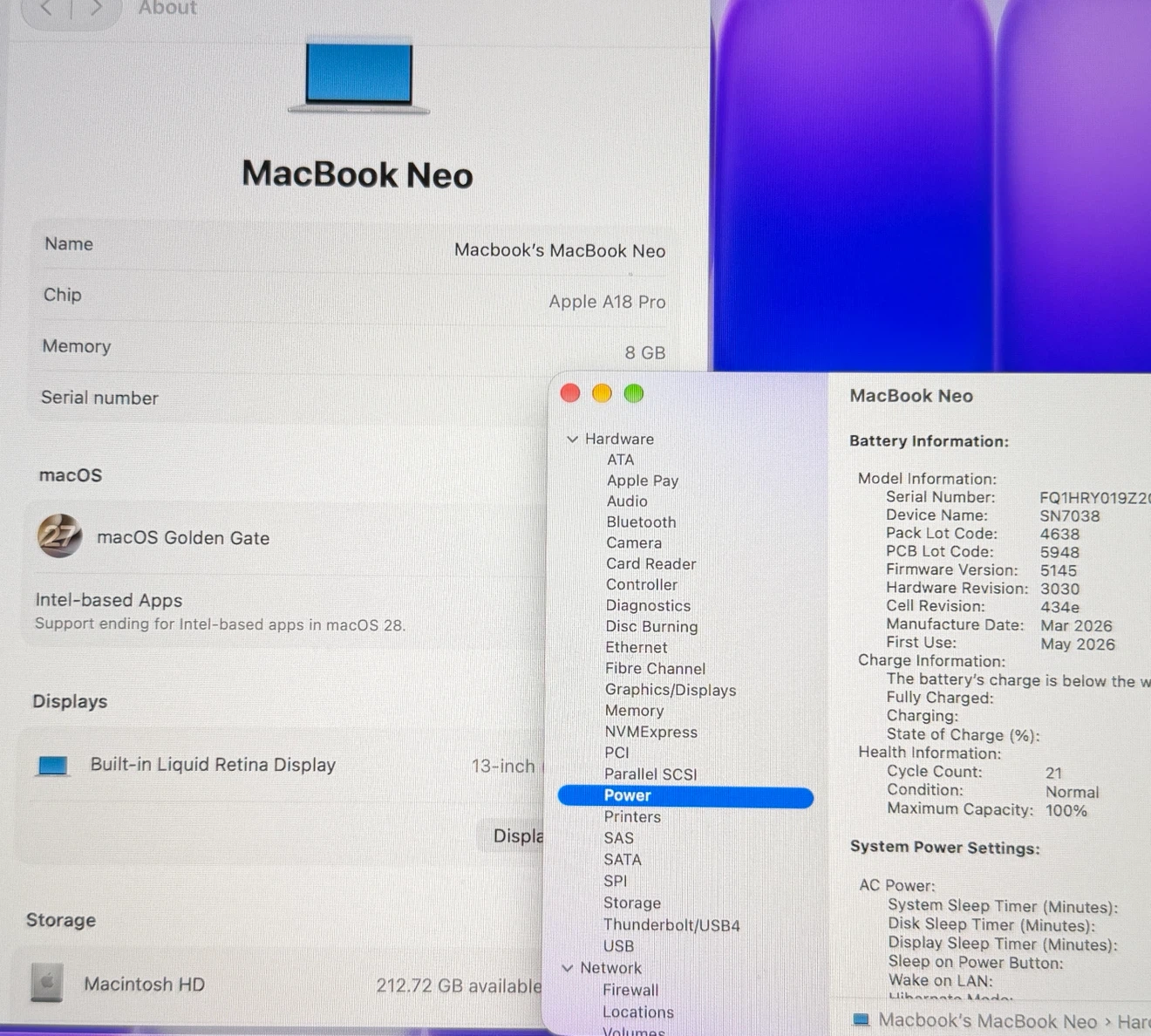 Macbook Neo 2026 / 256GB Storage / 100% Battery - *Warranty* - photo 4
