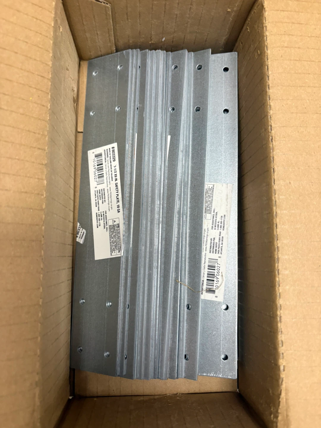 30 Pack 1.5 inch x 9 inch Safety Plates