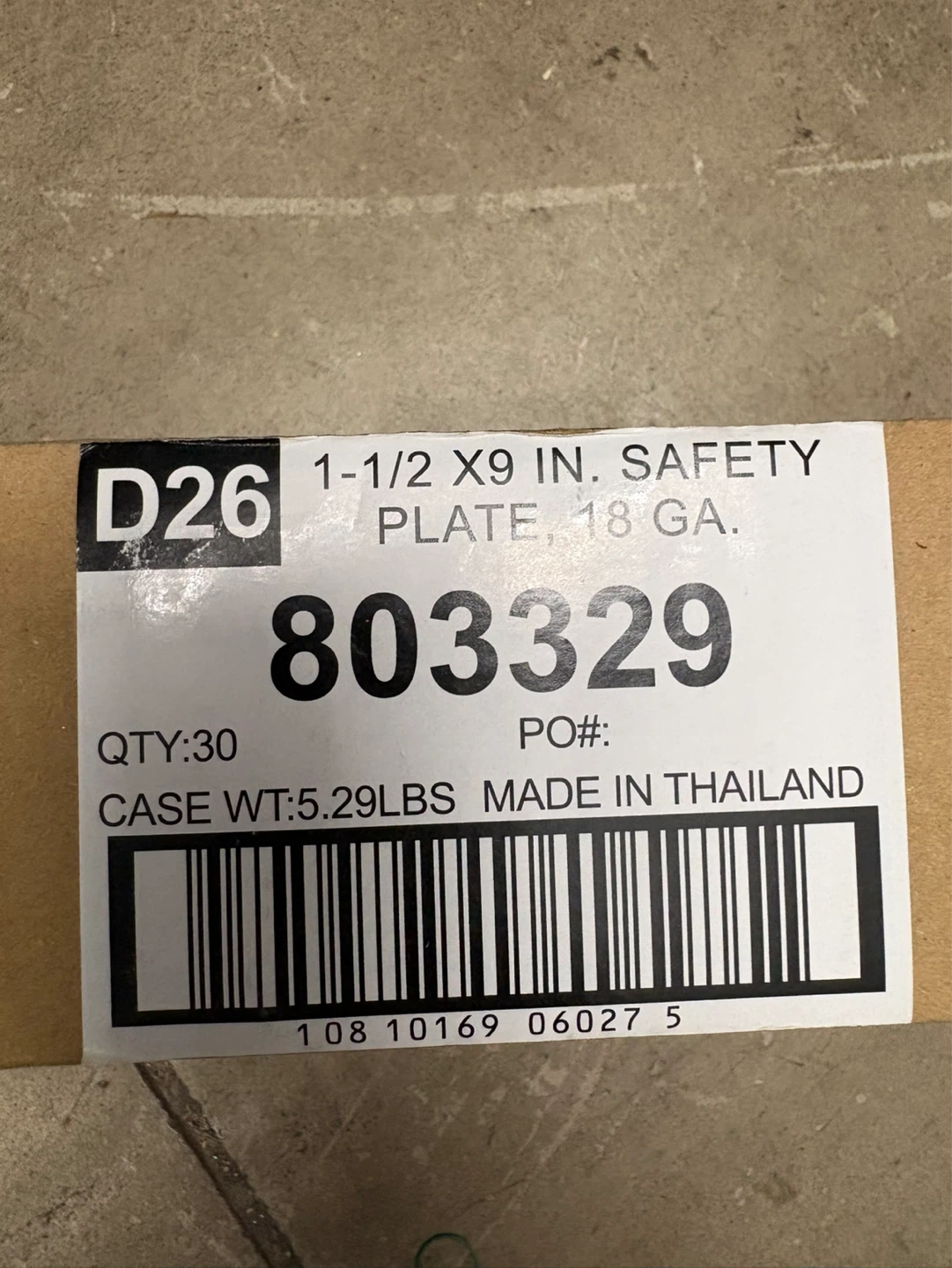 30 Pack 1.5 inch x 9 inch Safety Plates - photo 3