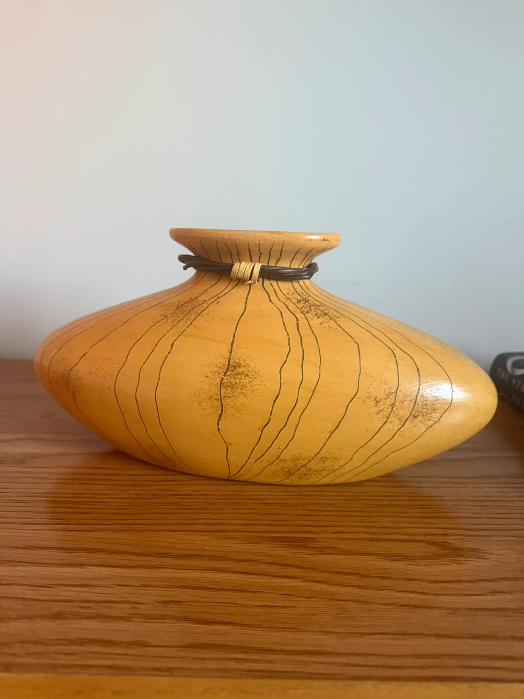 Yellow Decorative Ceramic Vase - photo 2