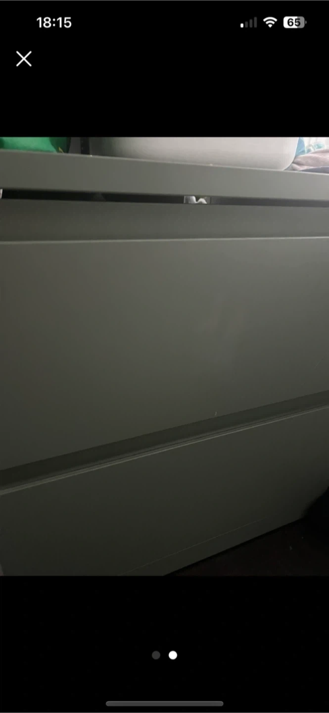 IKEA STORKLINTA 2-Drawer Nightstand - photo 2