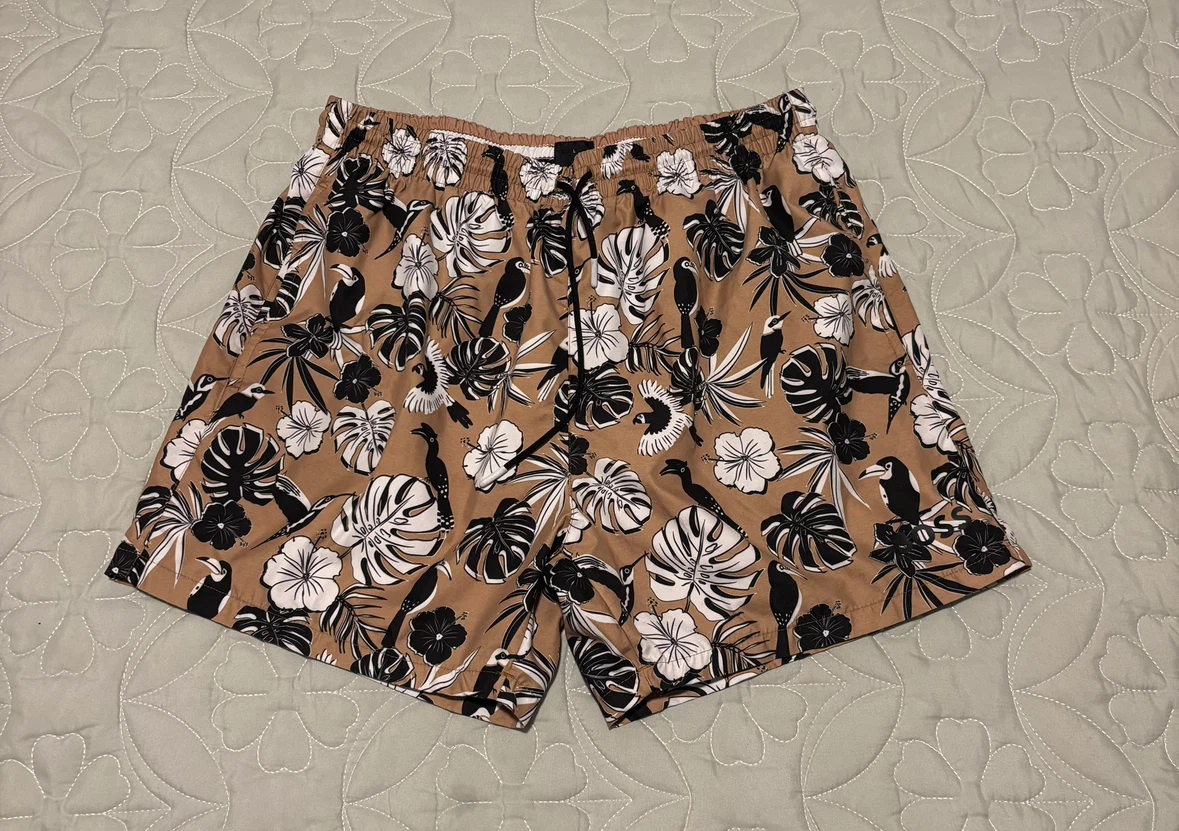BOSS Tropical Print Swim Shorts
