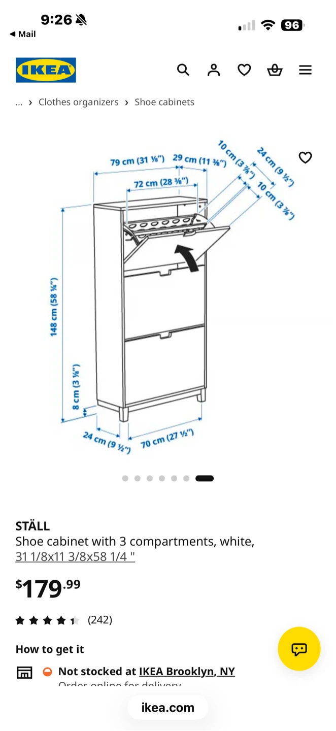 NEW IKEA STÄLL Shoe Cabinet - photo 2