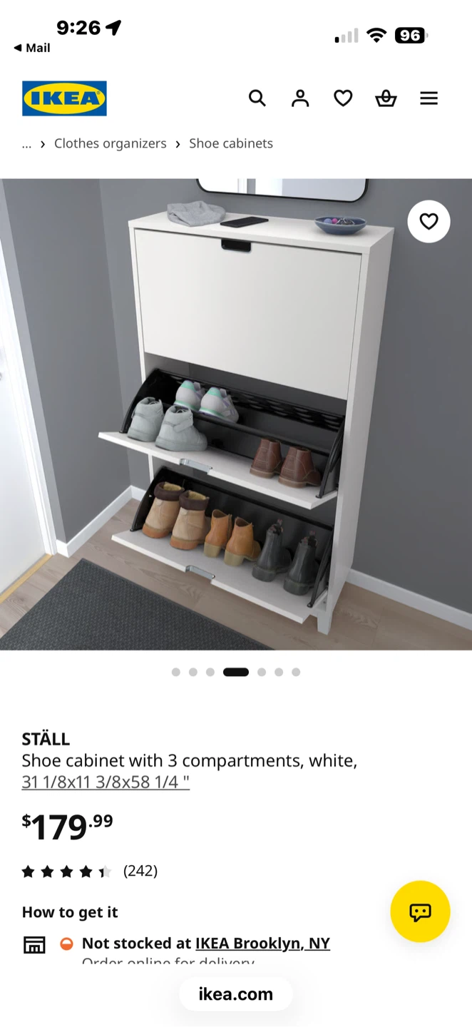 NEW IKEA STÄLL Shoe Cabinet - photo 3