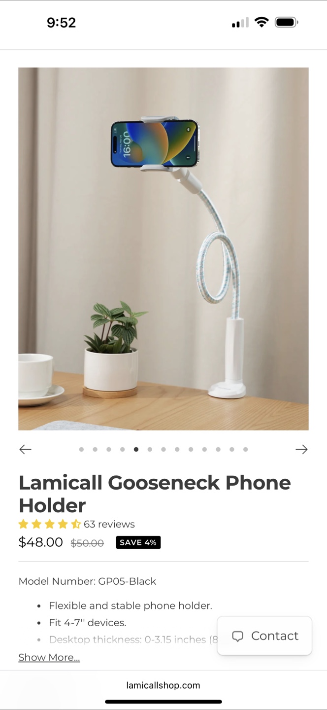 Lamicall Gooseneck Phone Holder - photo 2