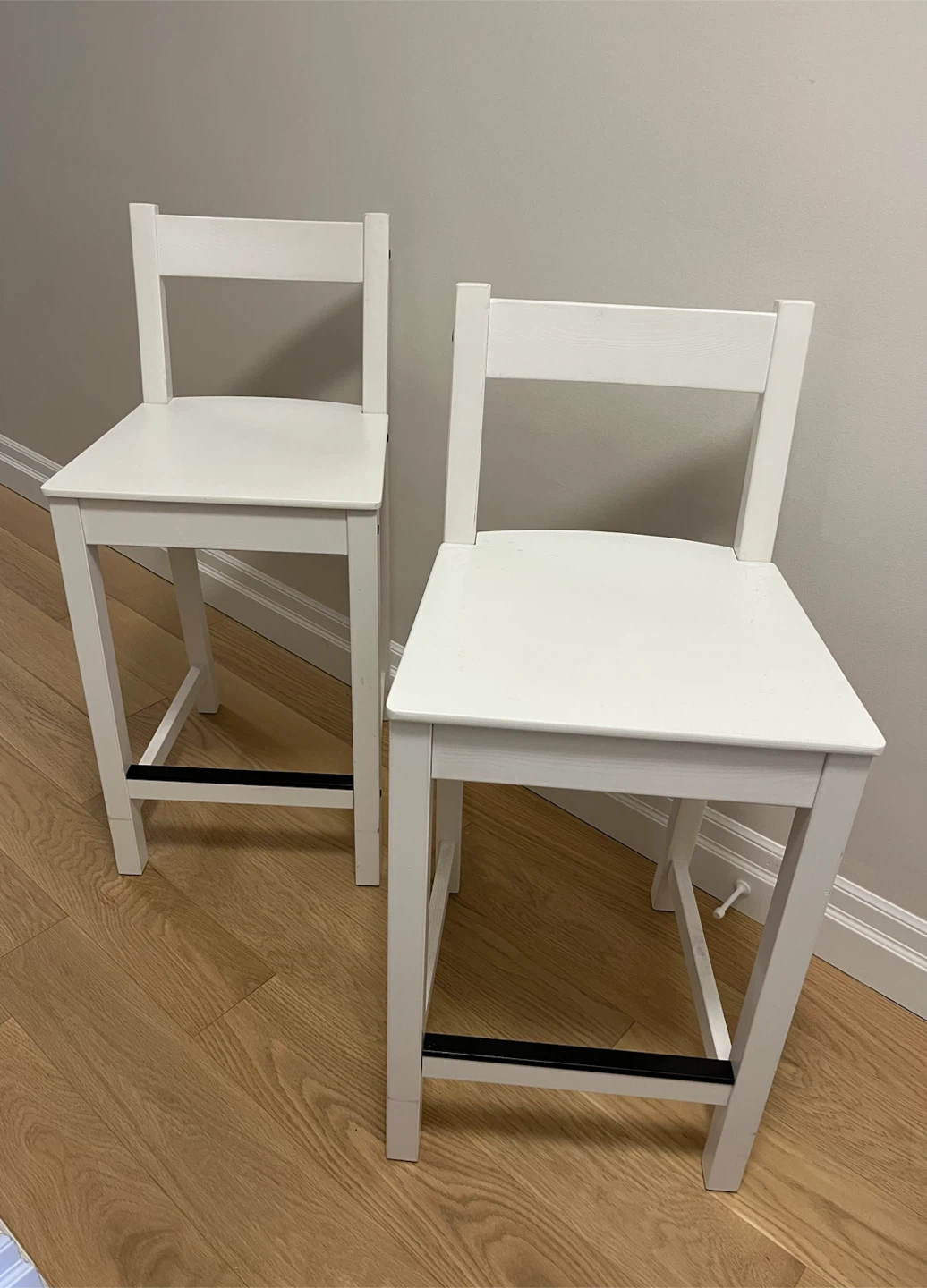 Discontinued IKEA NORDVIKEN Counter Stools - Like New - photo 2