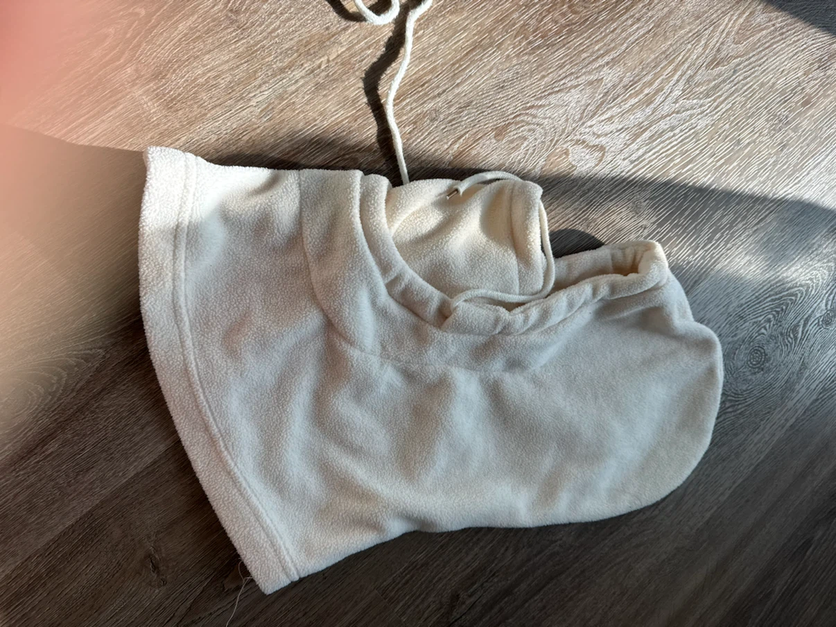 New- Cream Fleece Balaclava