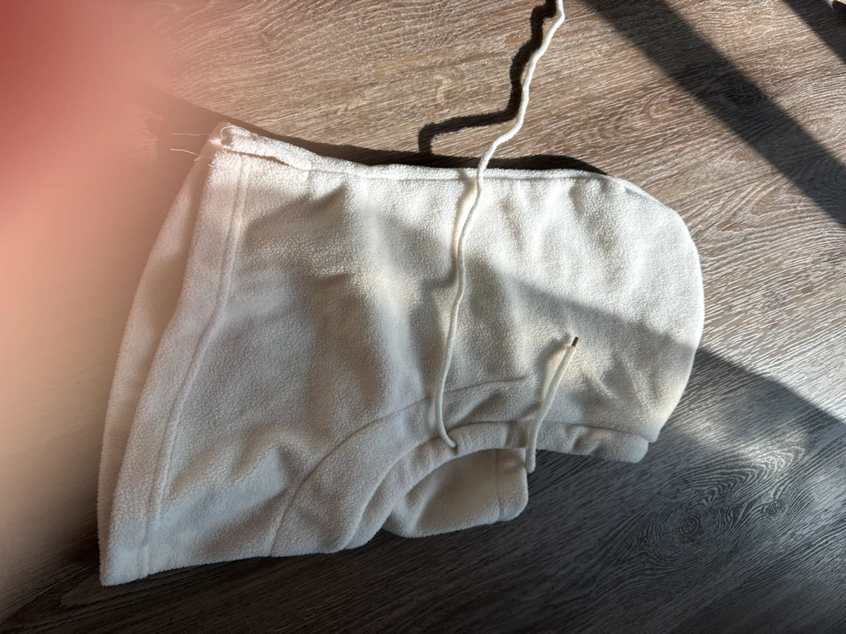 New- Cream Fleece Balaclava - photo 3