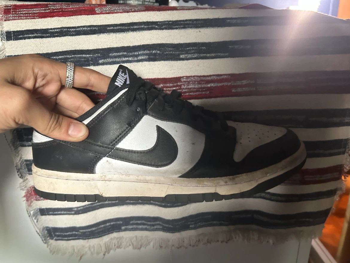 Nike Dunk Low Black and White Size 9