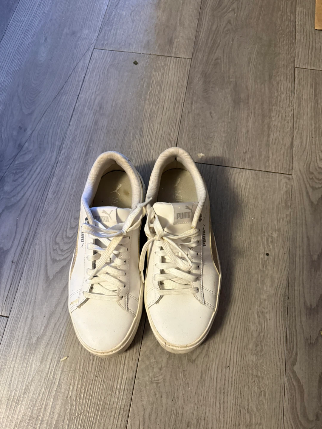 Puma White Sneakers Size 7.5