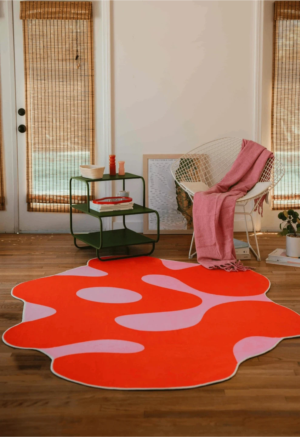 Modern Irregular Washable Area Rugs
