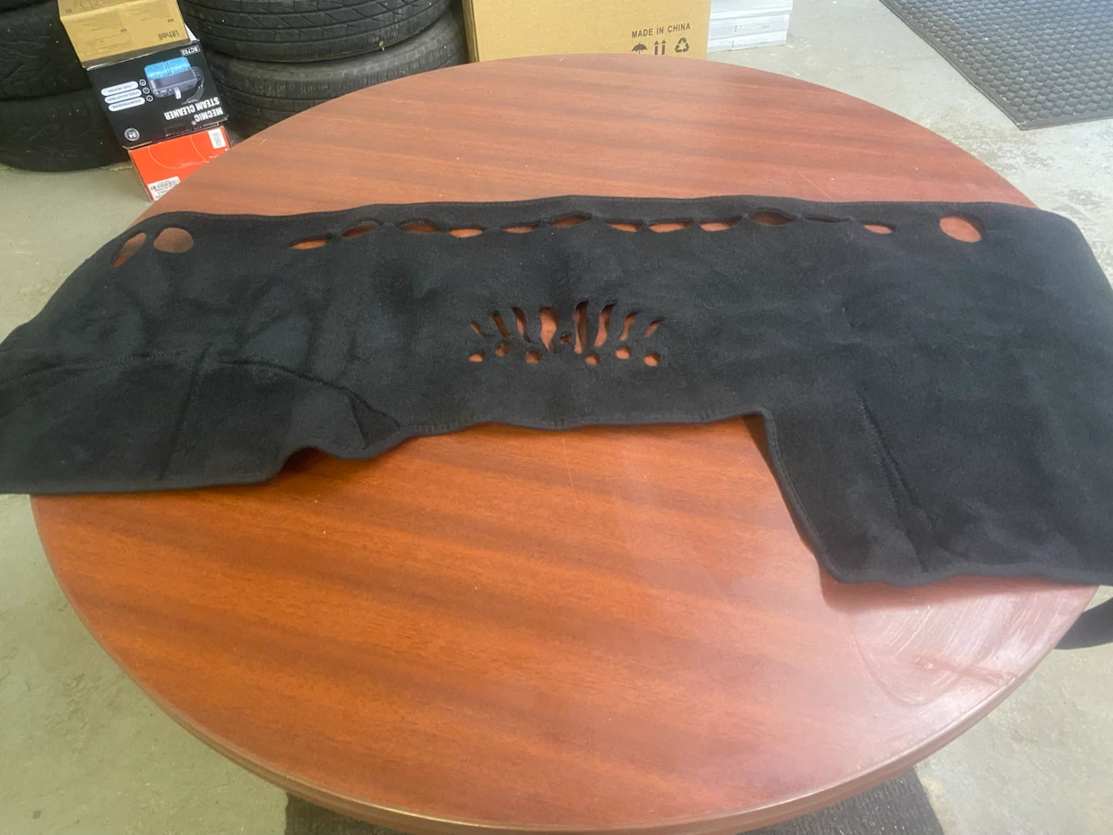 Black Car Dashboard Cover Mat