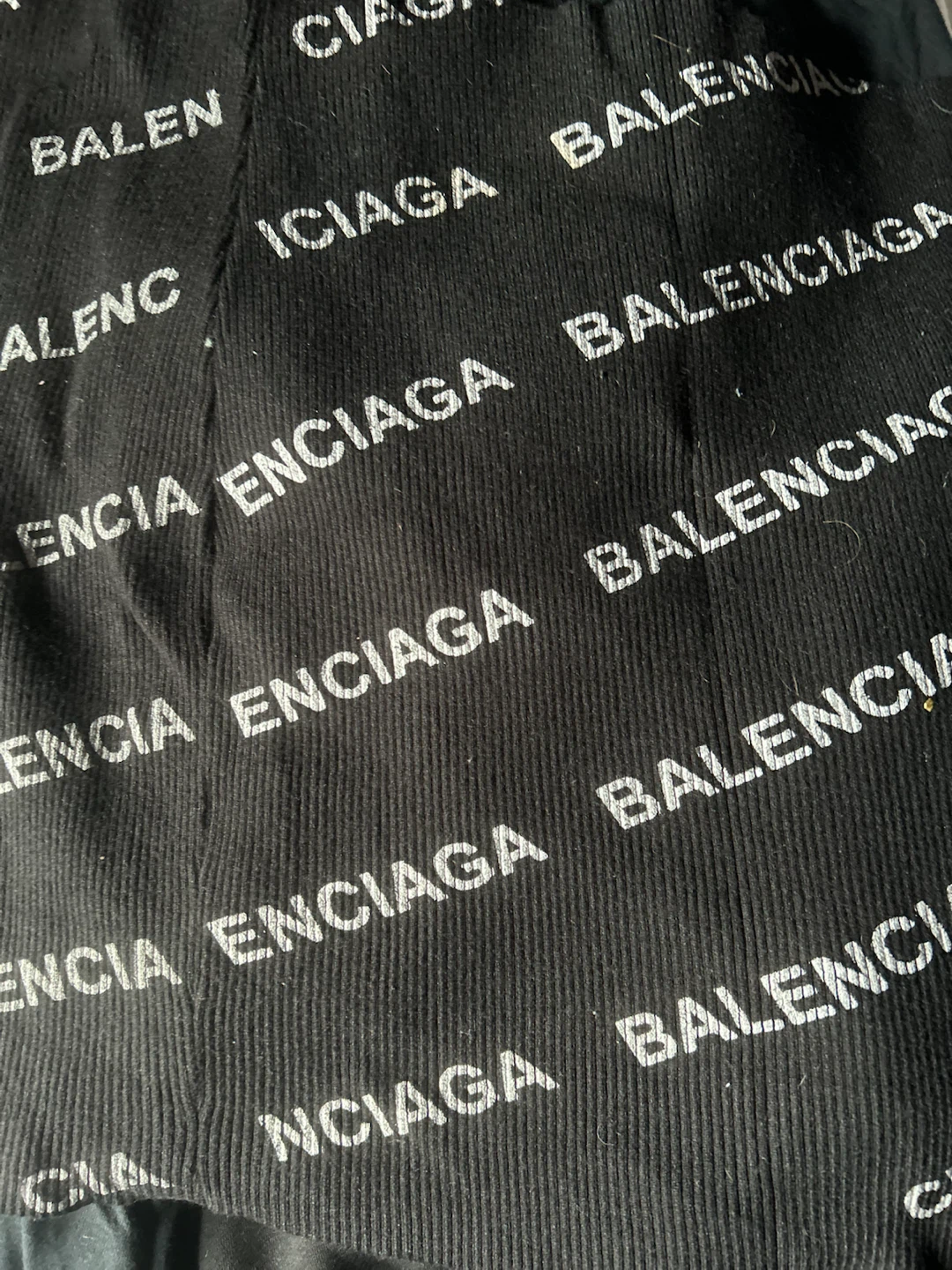 Balenciaga Logo Print Ribbed Top - photo 2