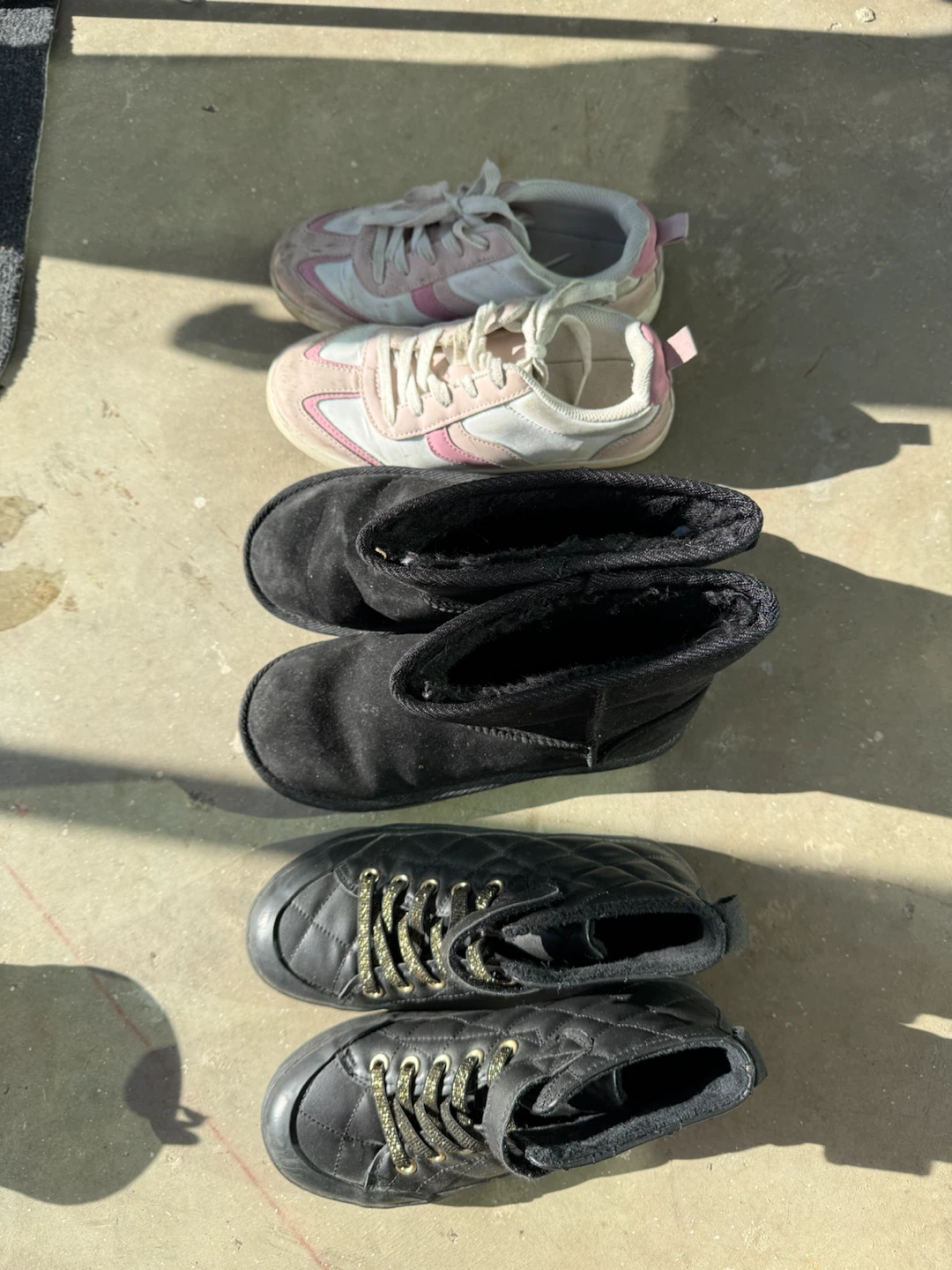 3 Pairs of Girl's Shoes