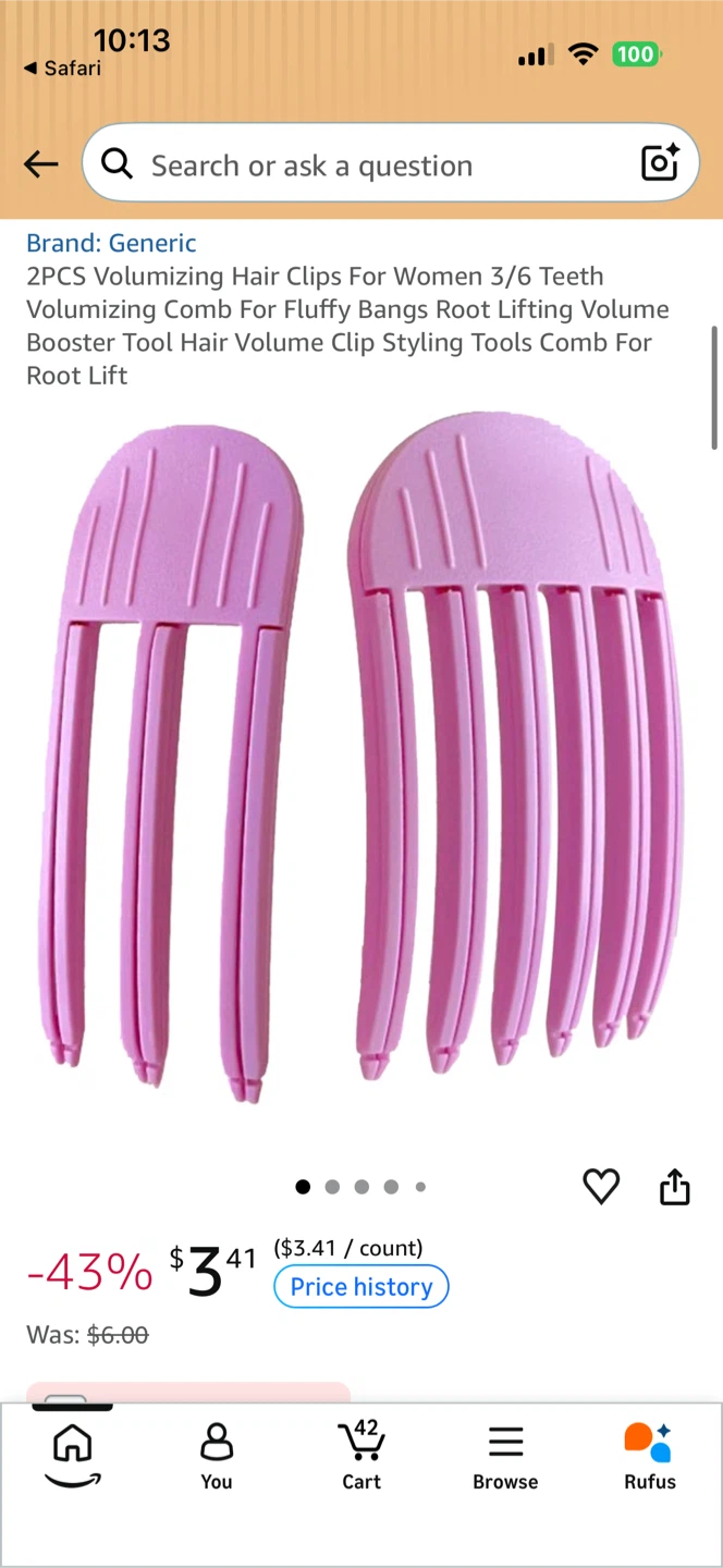 2PCS Volumizing Hair Root Lift Clips - photo 3