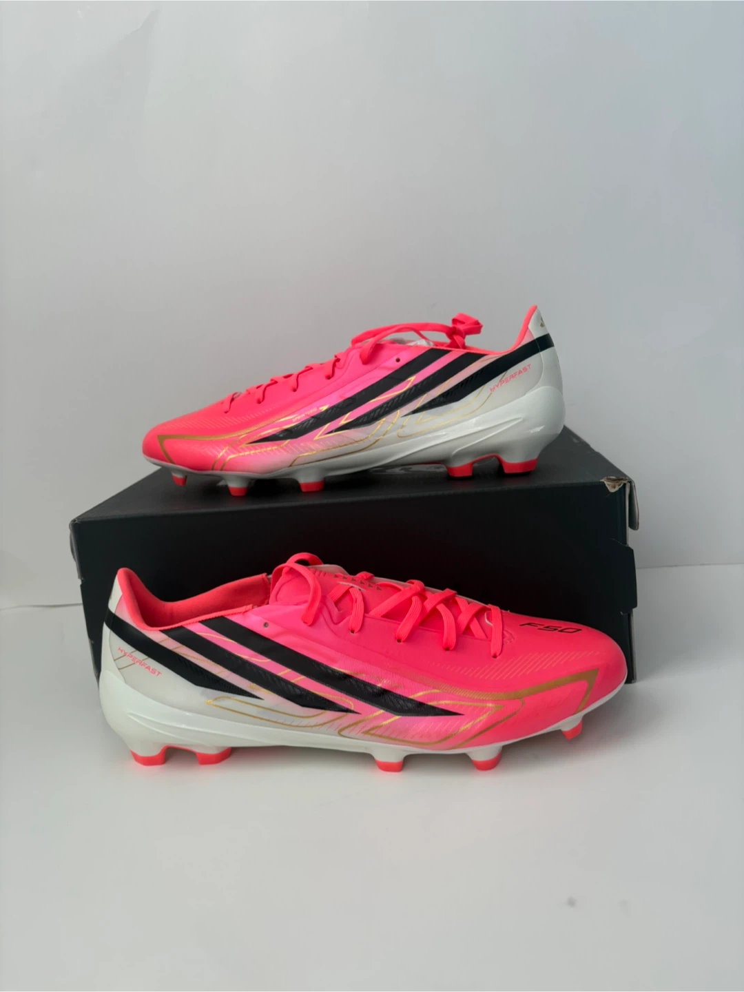 Adidas F50 HYPERFAST LEAGUE FG SOCCER CLEATS – Men’s 9.5
