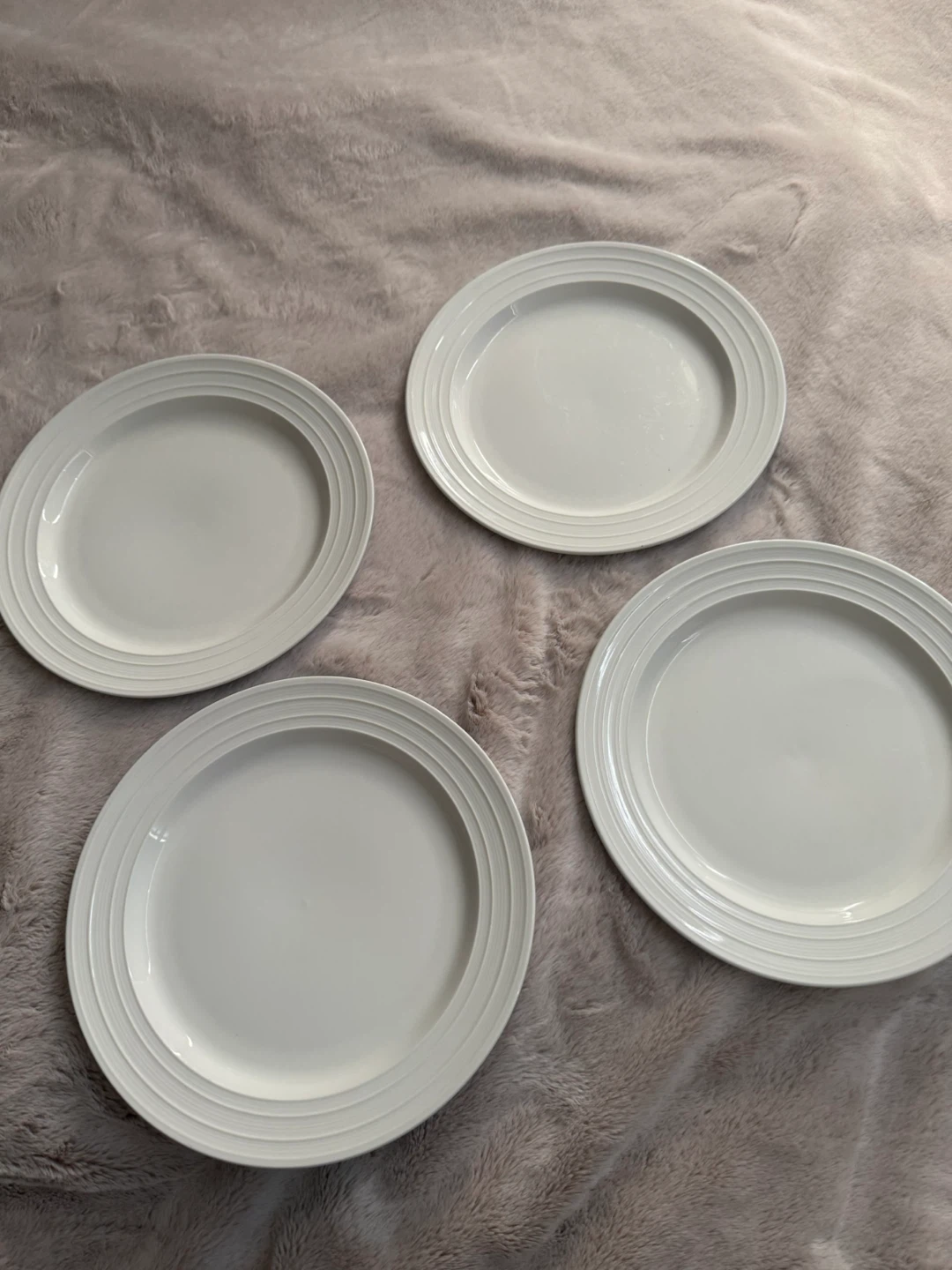 Set of 4 Lagostina Firenze Porcelain Plates