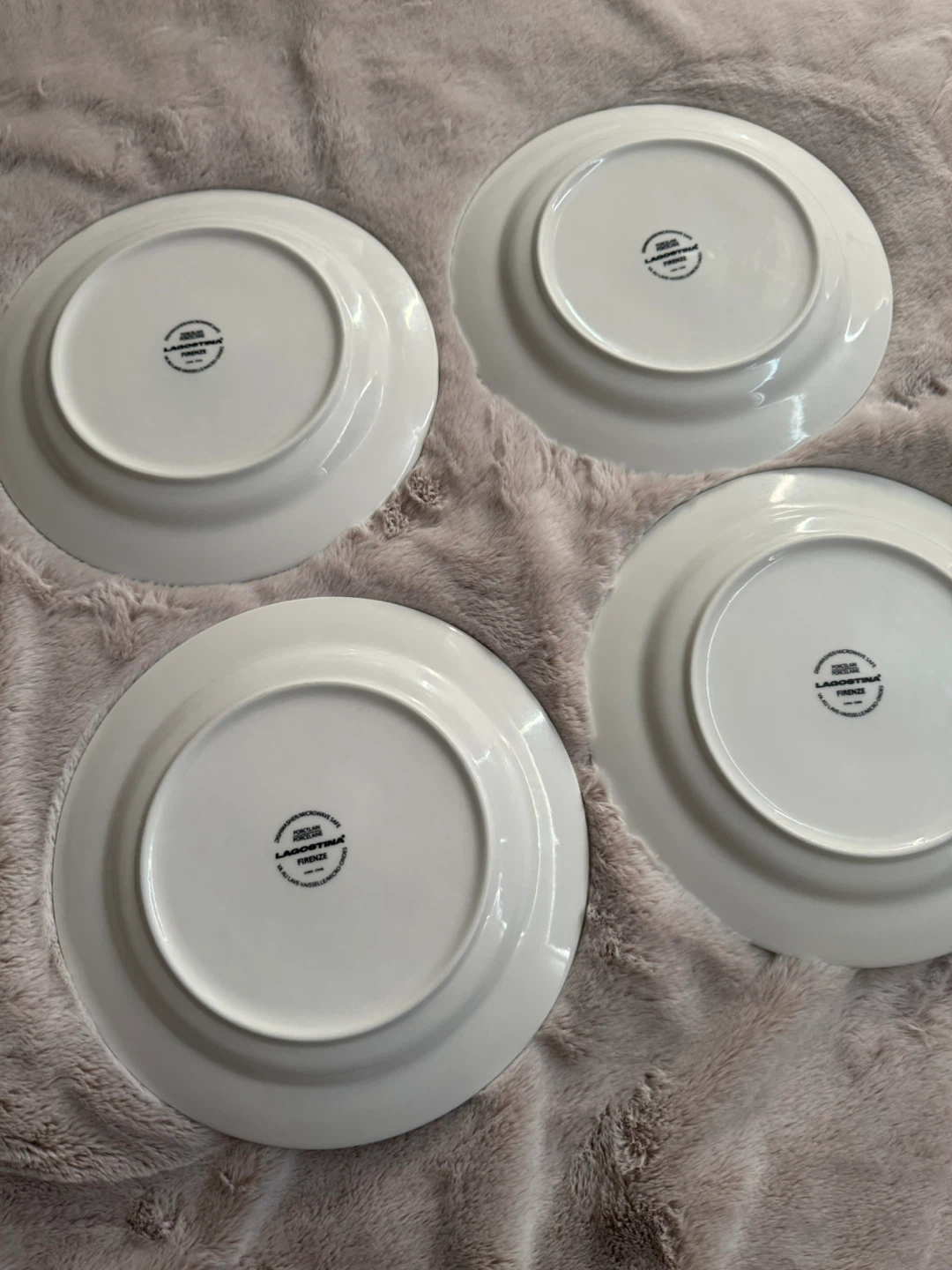 Set of 4 Lagostina Firenze Porcelain Plates - photo 2