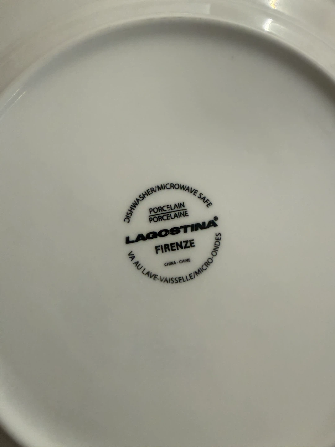 Set of 4 Lagostina Firenze Porcelain Plates - photo 3