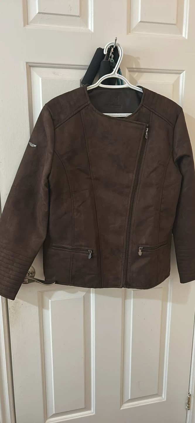 Dark Brown Suede-look Jacket - photo 2
