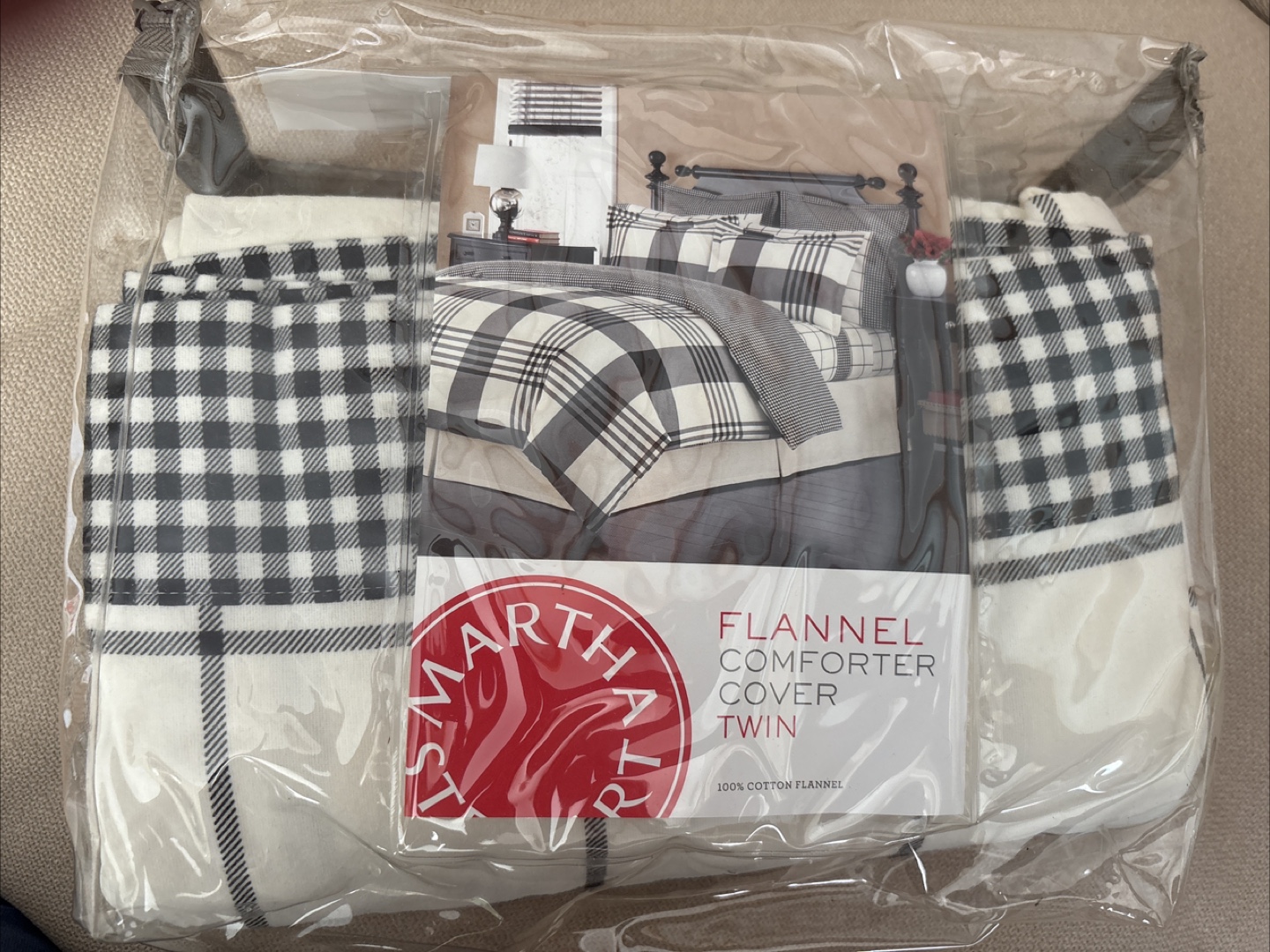 Martha Stewart Twin Flannel Comforter Cover