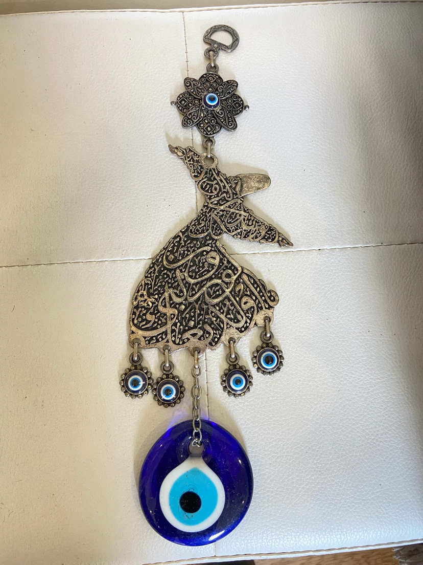 Dervish Wall Hanging with Evil Eye Beads