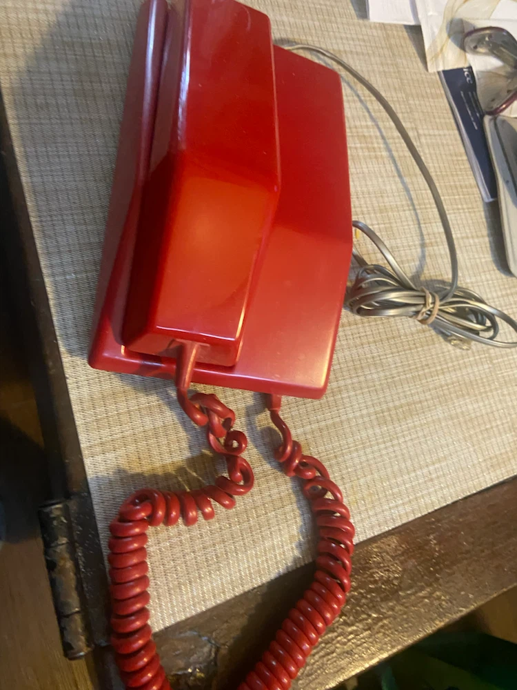 Vintage contempra northern electric red phone - photo 4