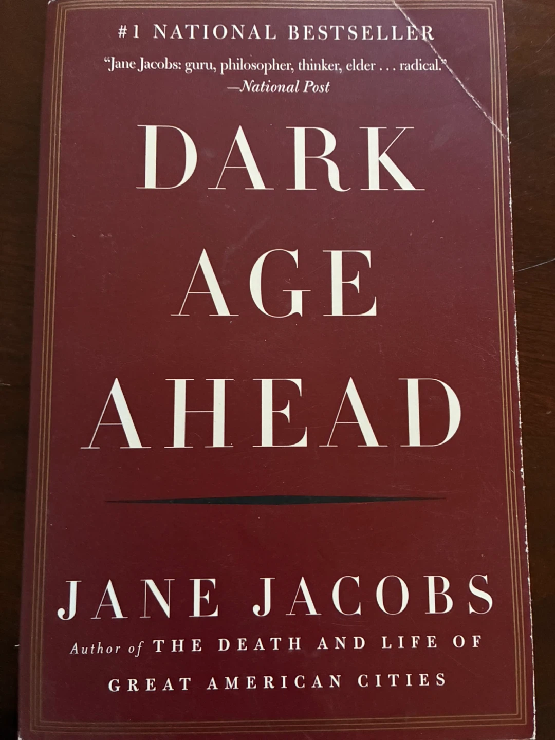 Jane Jacobs Dark Age Ahead book Bestseller - Urbanism / Society