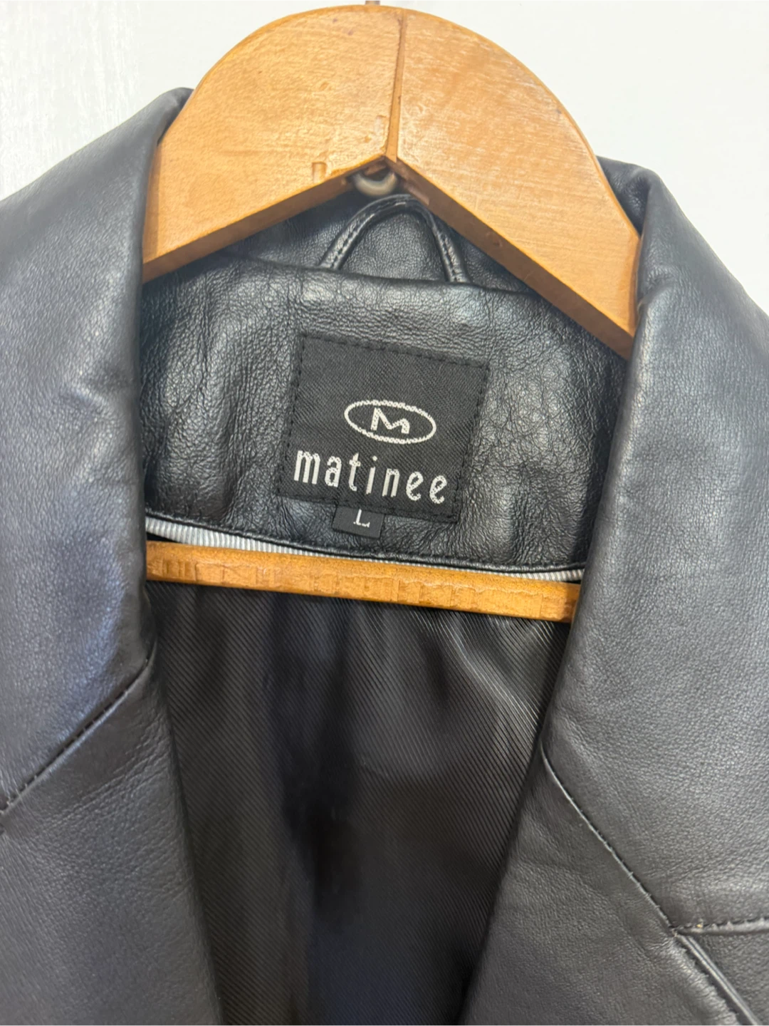Matinee Genuine Leather Blazer - Size Large - photo 5