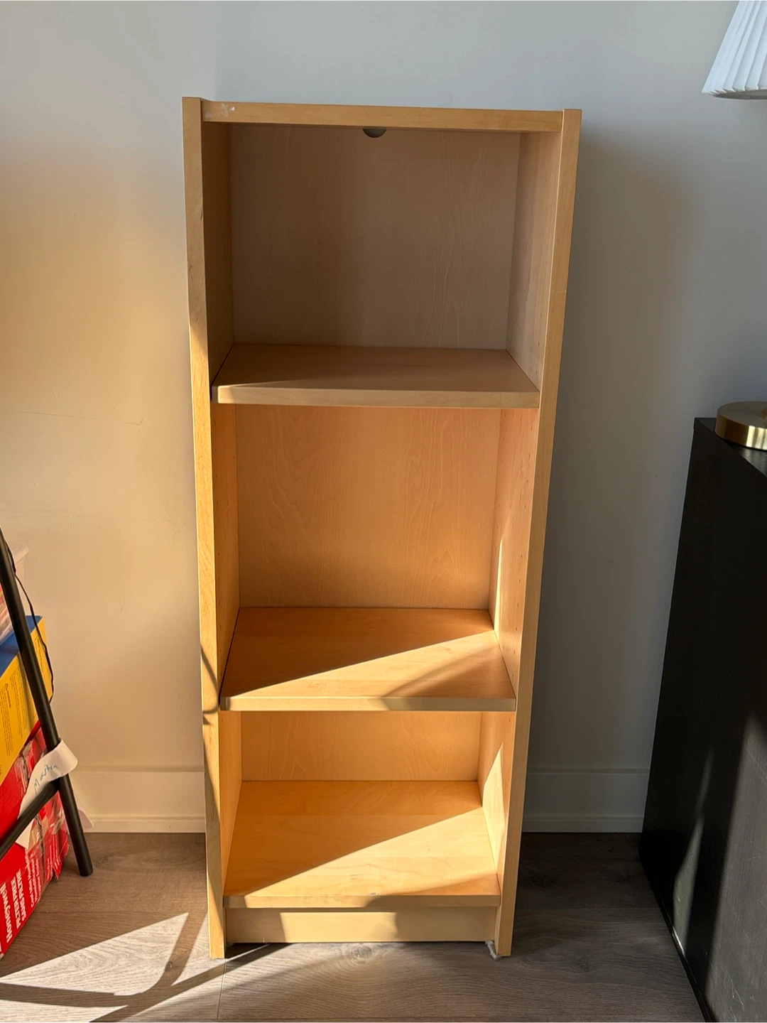 Light Wood Tall Bookshelf