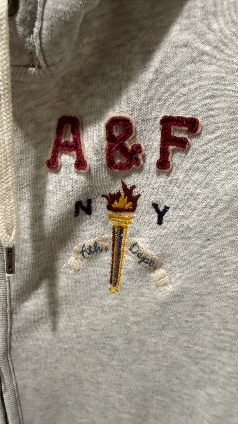 Abercrombie & Fitch Gray Zip-Up Hoodie - photo 2