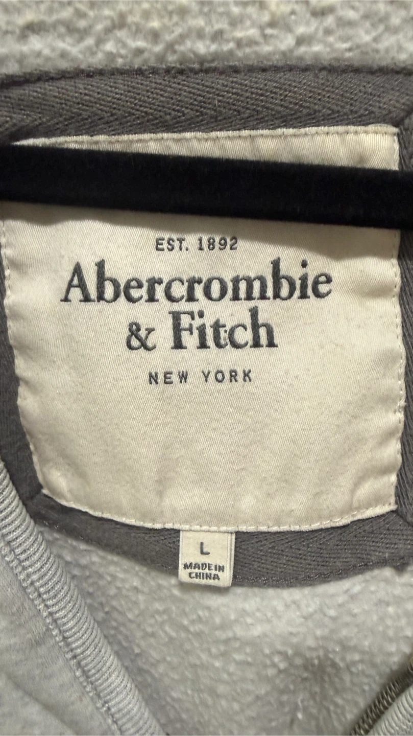 Abercrombie & Fitch Gray Zip-Up Hoodie - photo 3