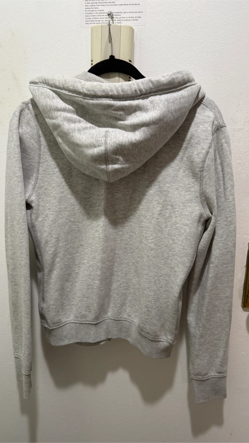 Abercrombie & Fitch Gray Zip-Up Hoodie - photo 4
