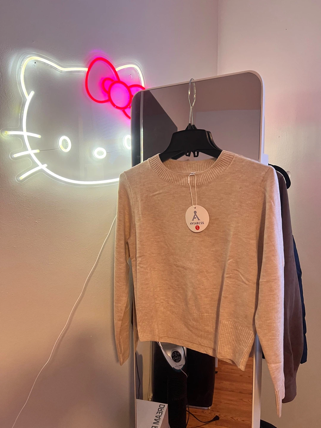 Anrabess Beige Crewneck Sweater - photo 3