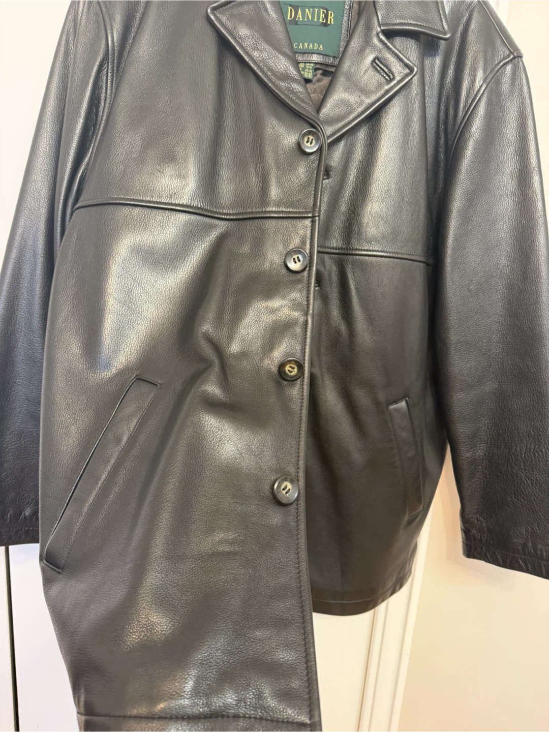 Men’s Danier Canada Black Leather Jacket - photo 2
