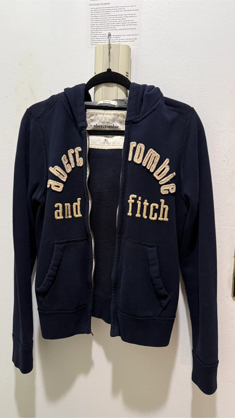 Abercrombie Kids Zip-Up Hoodie Navy XL - photo 2