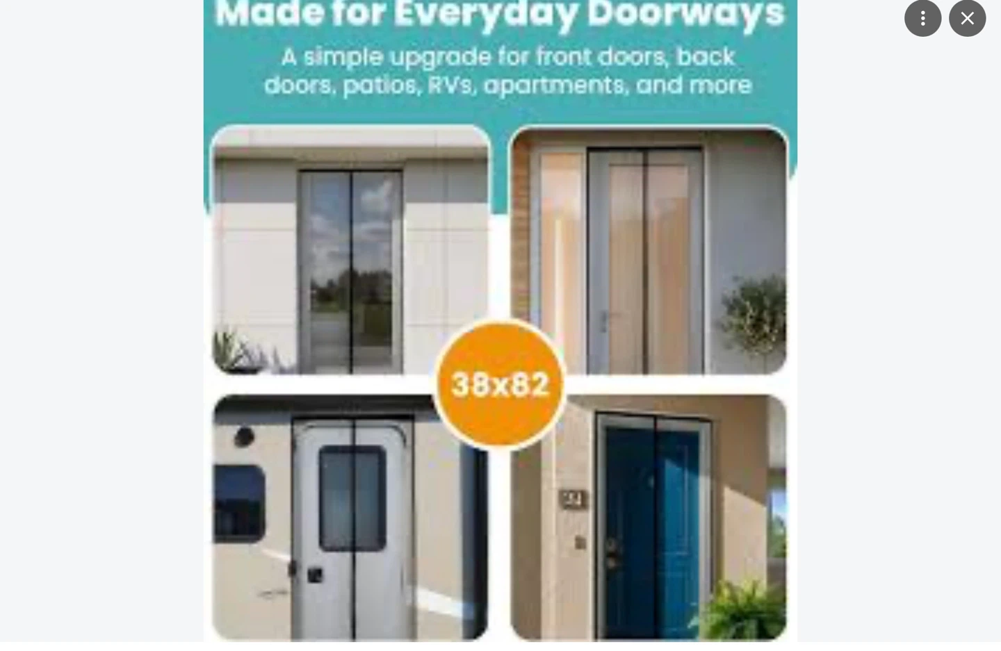 New Magnetic Screen Door 38x82