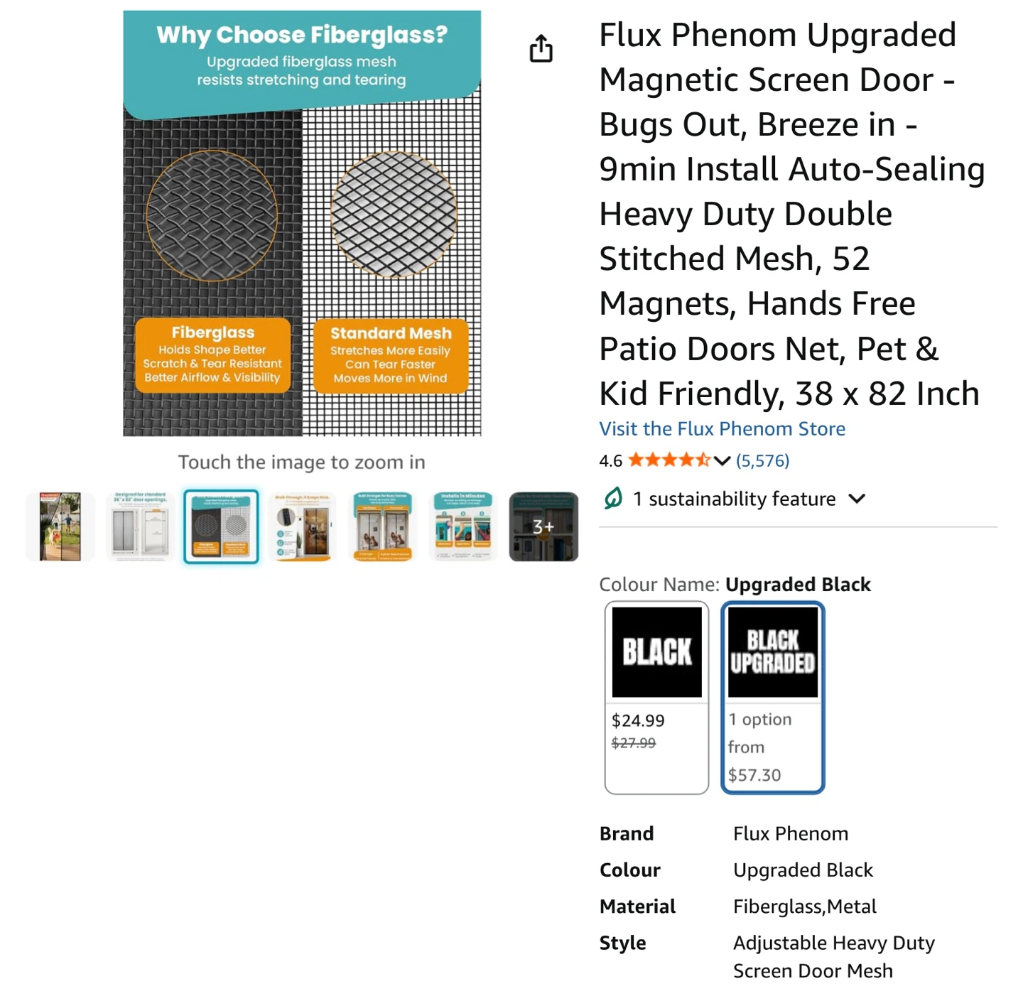 New Magnetic Screen Door 38x82 - photo 4