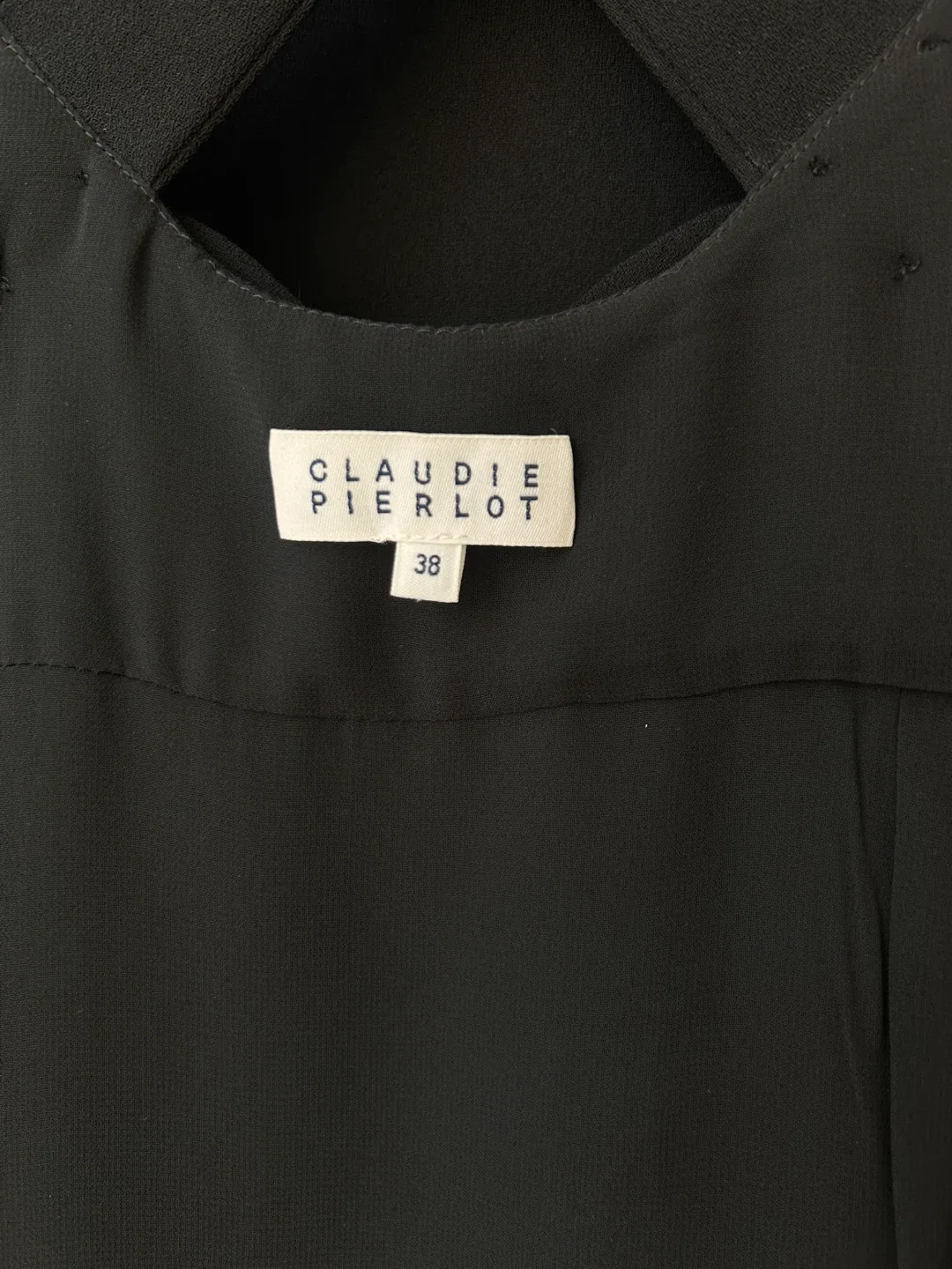 Claudie Pierlot Black Bow Dress Size 38 - photo 3