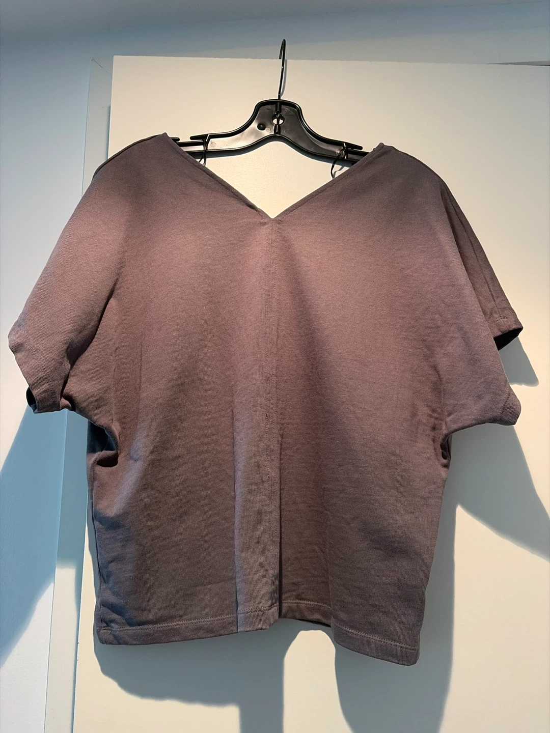 Zara Grey V-Neck Top - Size Small - photo 3