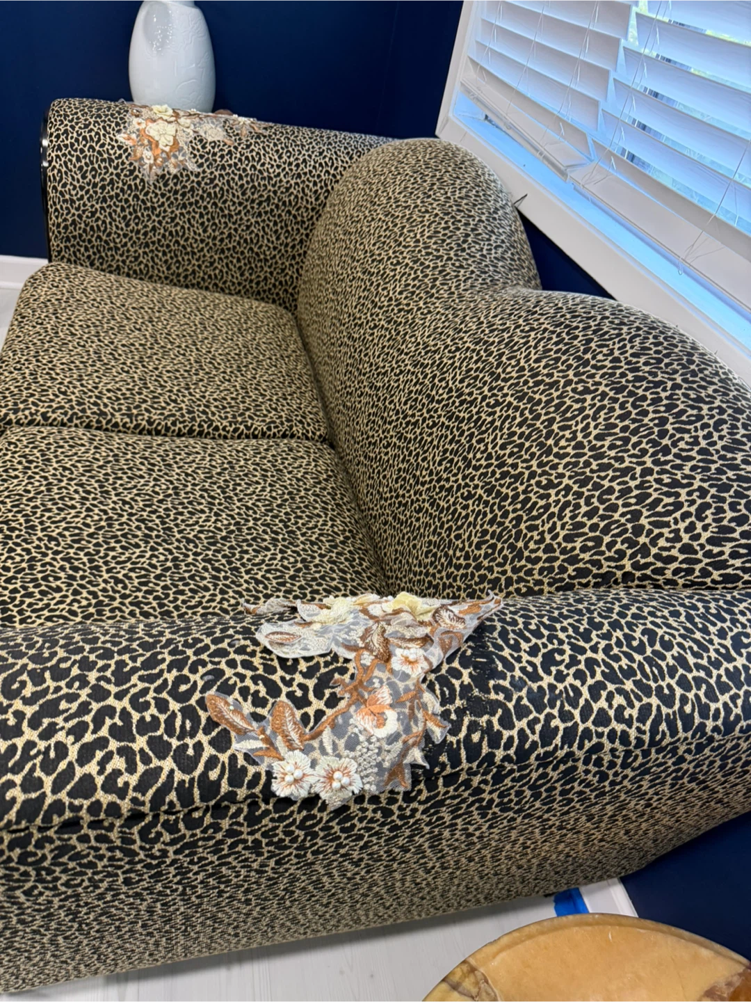 Leopard Print Accent Loveseat - photo 2