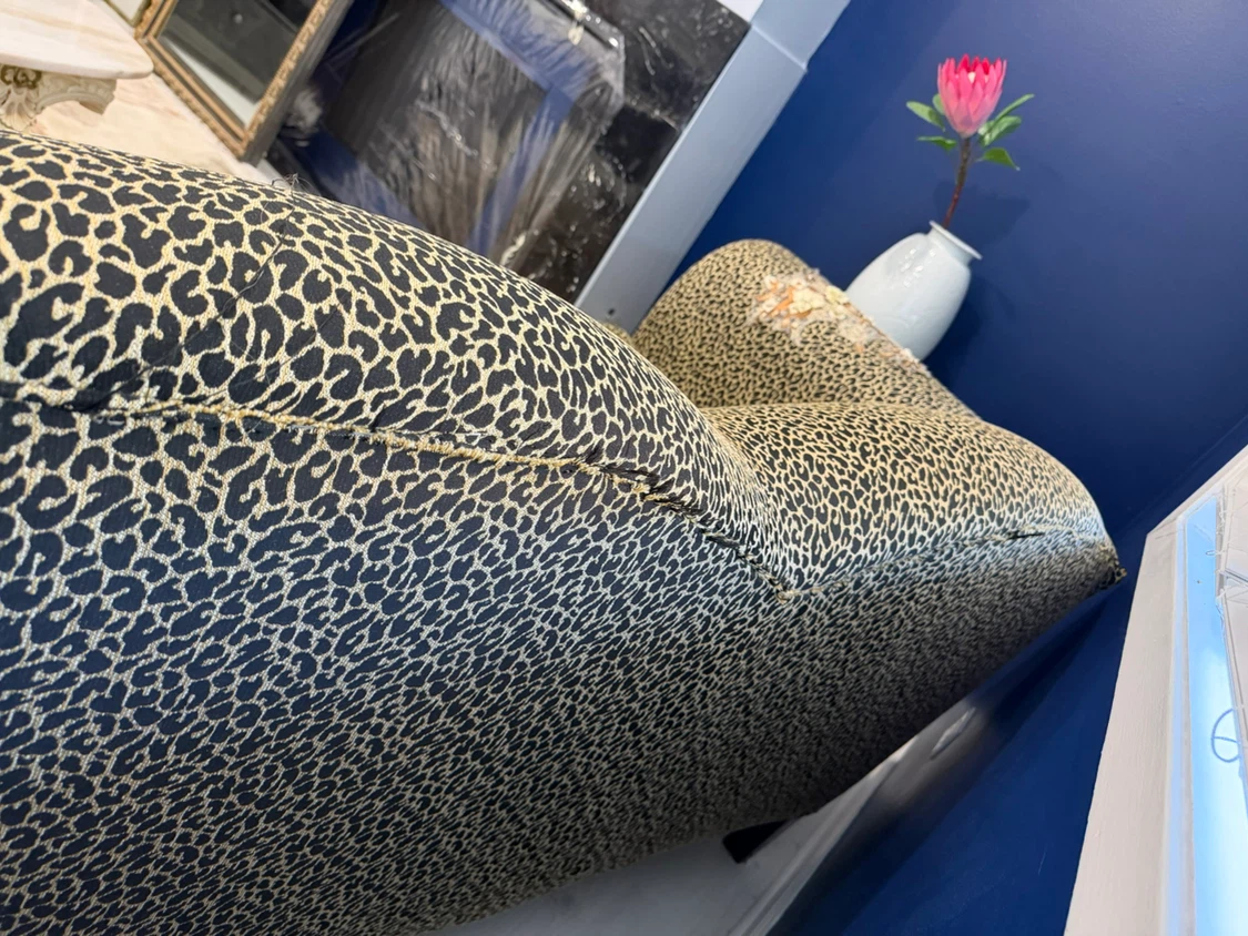 Leopard Print Accent Loveseat - photo 3