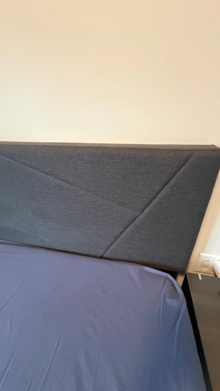 Dark Grey Upholstered Bed Frame - photo 3
