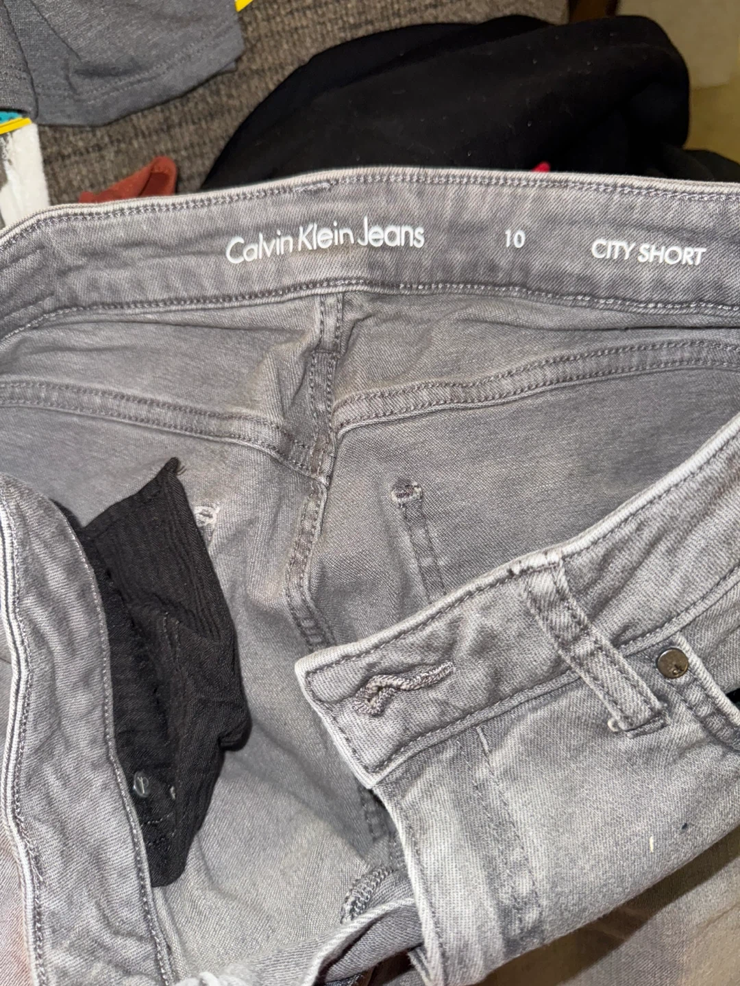 Calvin Klein Jeans Grey City Shorts